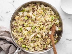 Dinner - Cabbage rice with ground beef and rice recipes