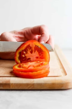 Side dish - How to slice a tomato for burgers recipes