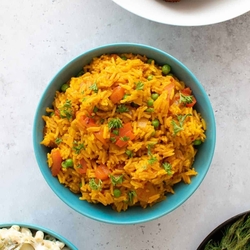 Dinner - Nando's chicken strips and spicy rice calories recipes