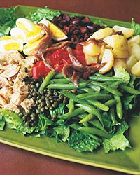 Salmon - Nicoise salad with sardines food and wine recipes