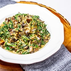 Side dish - Creamy Spinach Mushroom Soup recipes